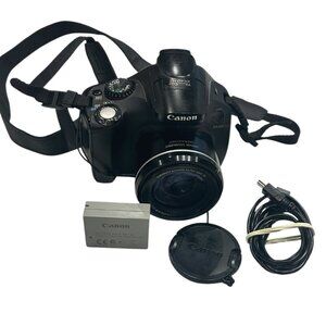 Canon PowerShot SX40 HS Digital Camera Image Stabilizer 35xIS Battery Not tested